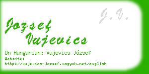 jozsef vujevics business card