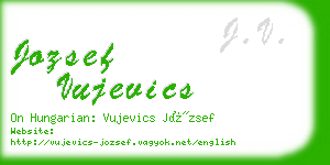jozsef vujevics business card